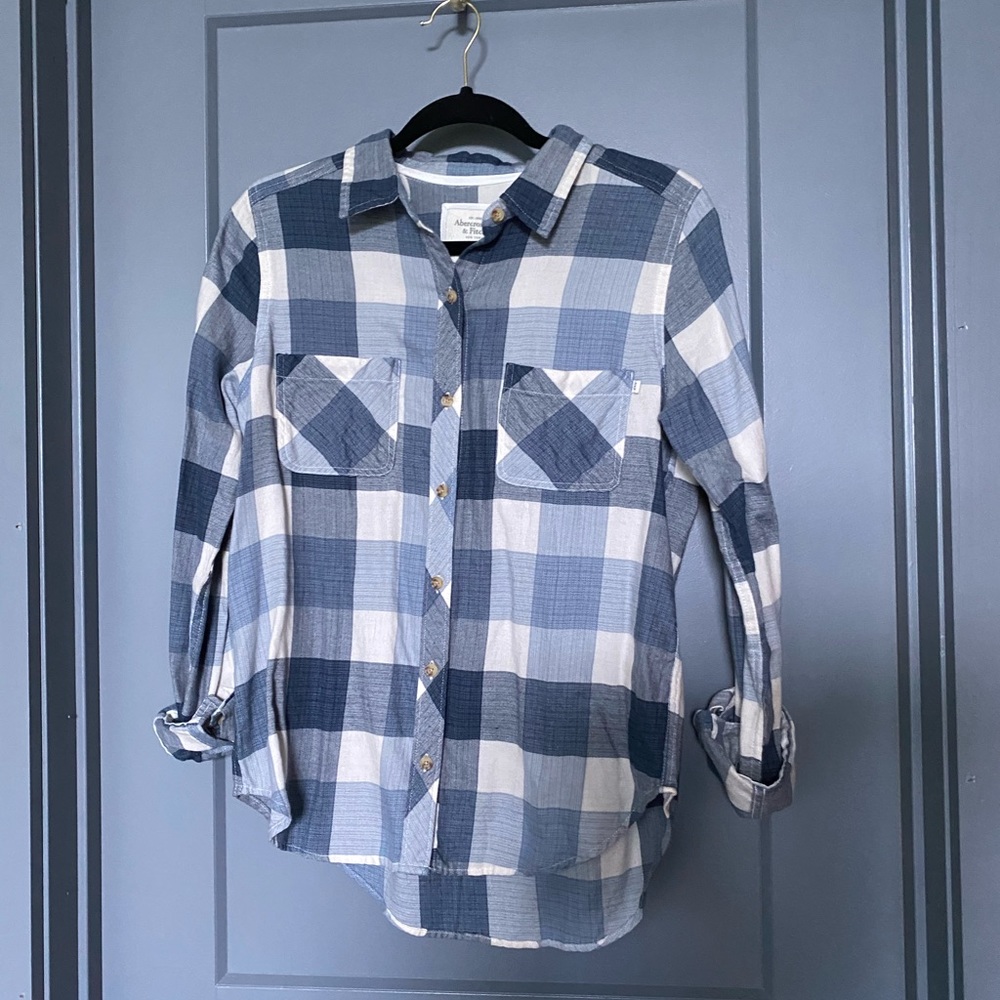 Abercrombie & Fitch Blue Flannel